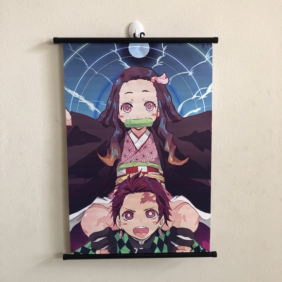 Demon Slayer Chibi Nezuko & Tanjiro Wall Scroll - Picture 4 of 4